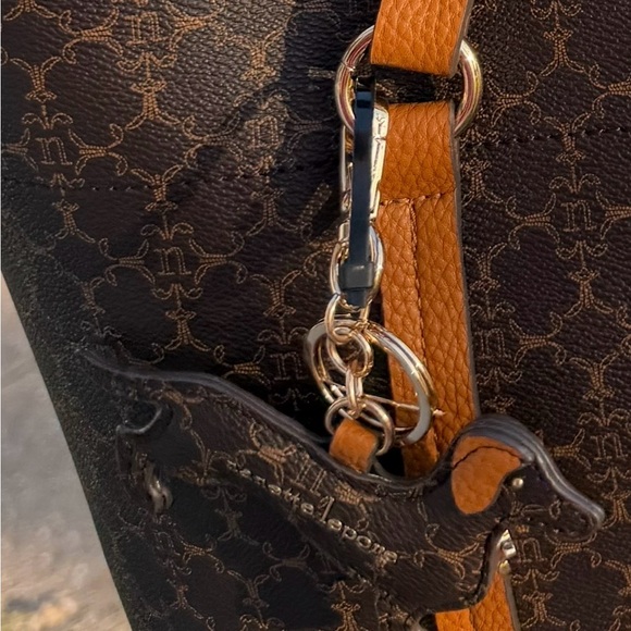 Nanette Lepore Brown Tote with Tan Straps - Picture 3 of 4